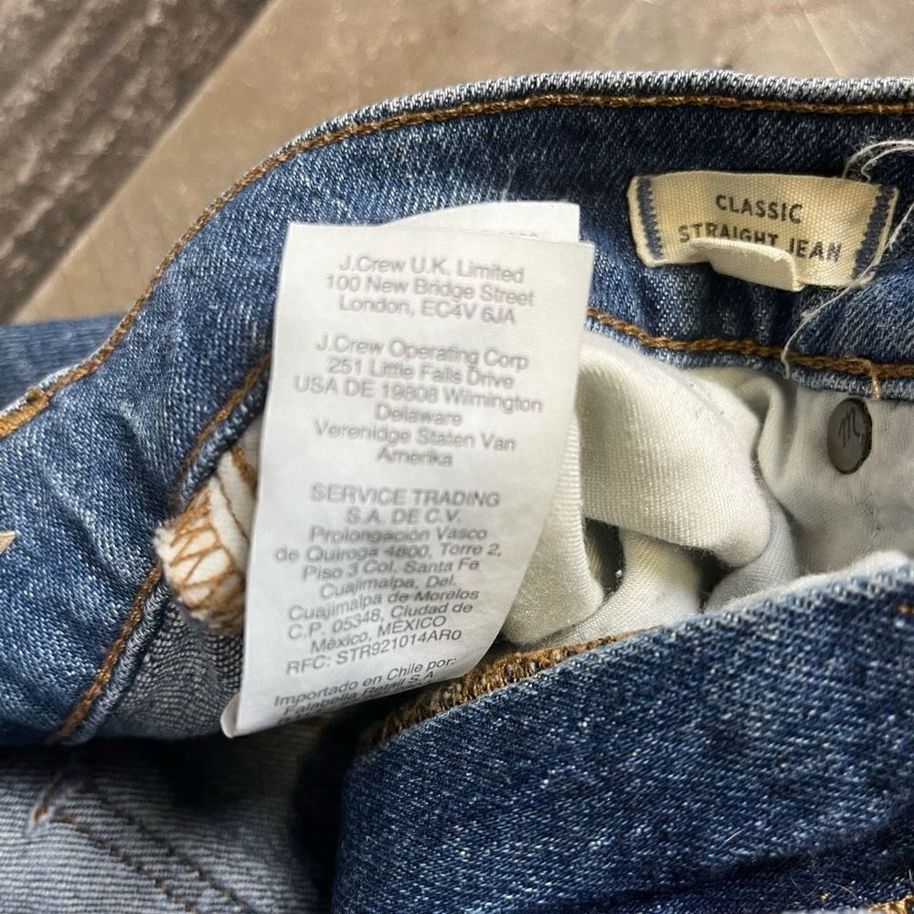 Madewell Women’s Size 26 Classic Straight Jeans Blue Denim Medium Wash Stretch - Picture 9 of 13